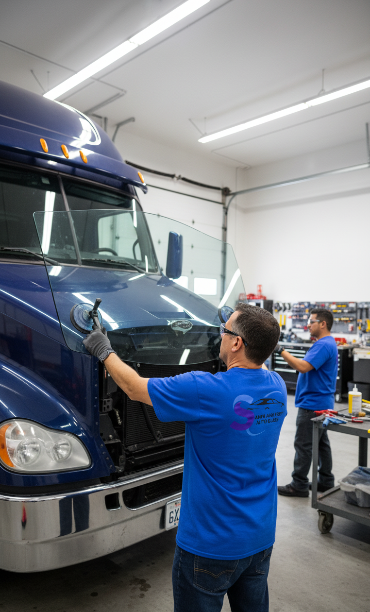 Semi Truck Windshield Replacement Santa Ana Fast Auto Glass